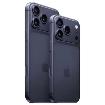 Apple iPhone 17 Pro Titanium Gray dual view